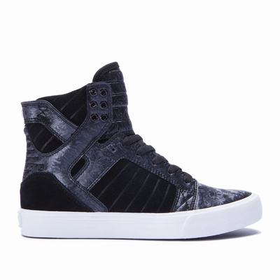 Női Supra SKYTOP Magasszárú Cipő HU968521 Sötétkék